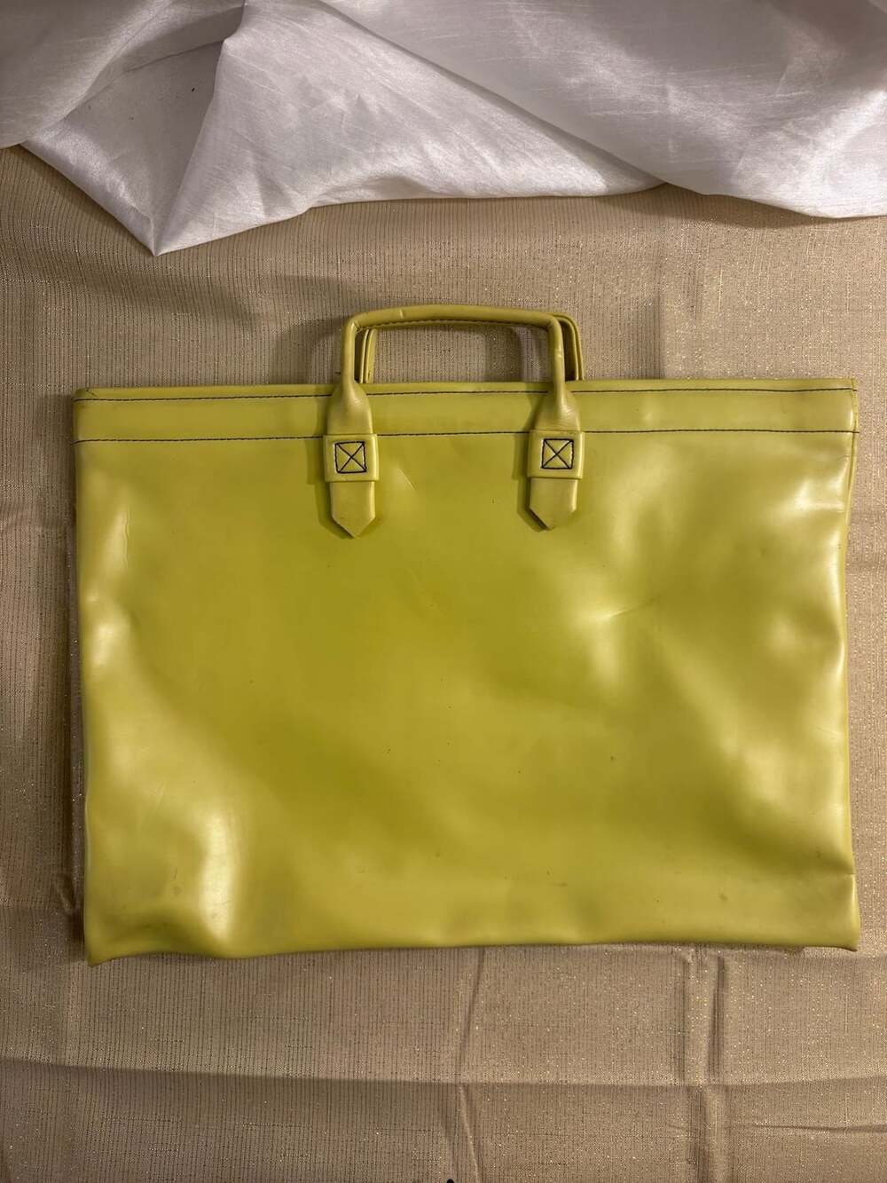 Hozel Yellow Vinyl Tote Bag